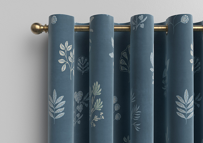 Botanical Velvet, Oceania - Made to Measure Curtains - Image 12